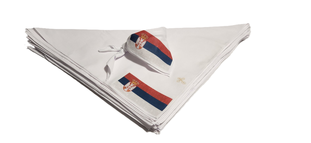 Serbian Flag Neck Bandana