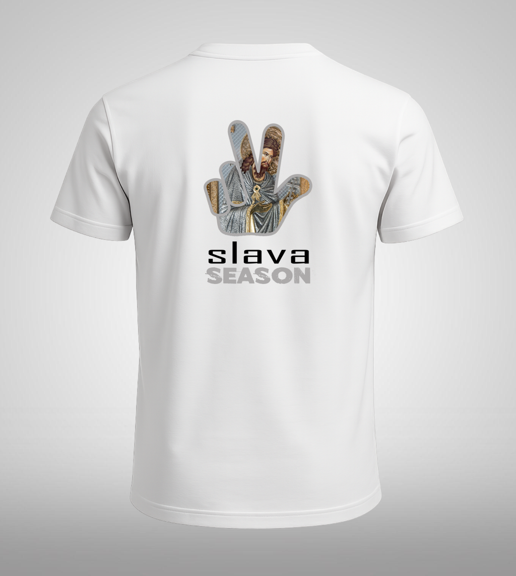 White Slava Season T-Shirt/Hoodie $29.99-$49.99/ea.