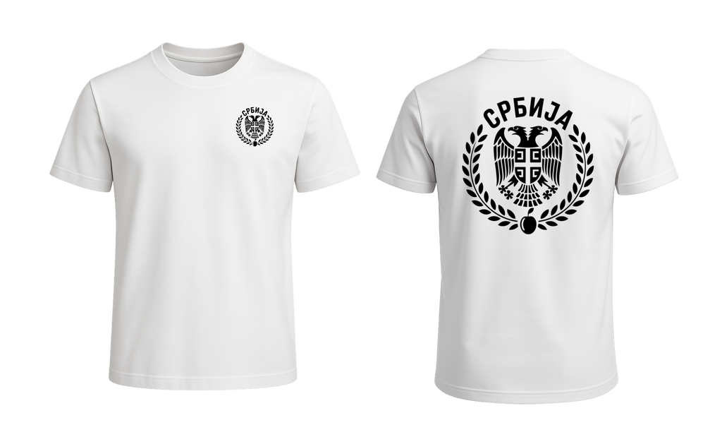 Србија T-Shirt - Double Sided