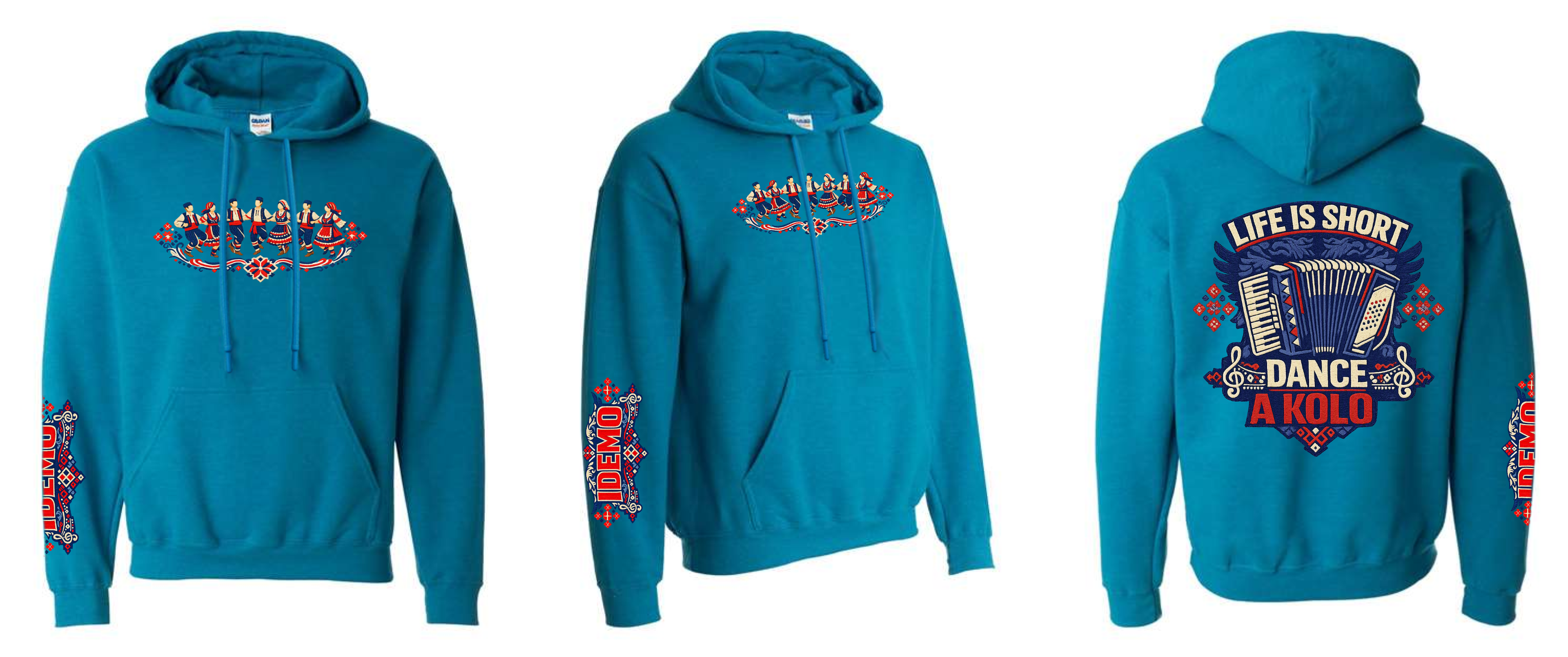 Life is Short-Dance a Kolo Hoodie