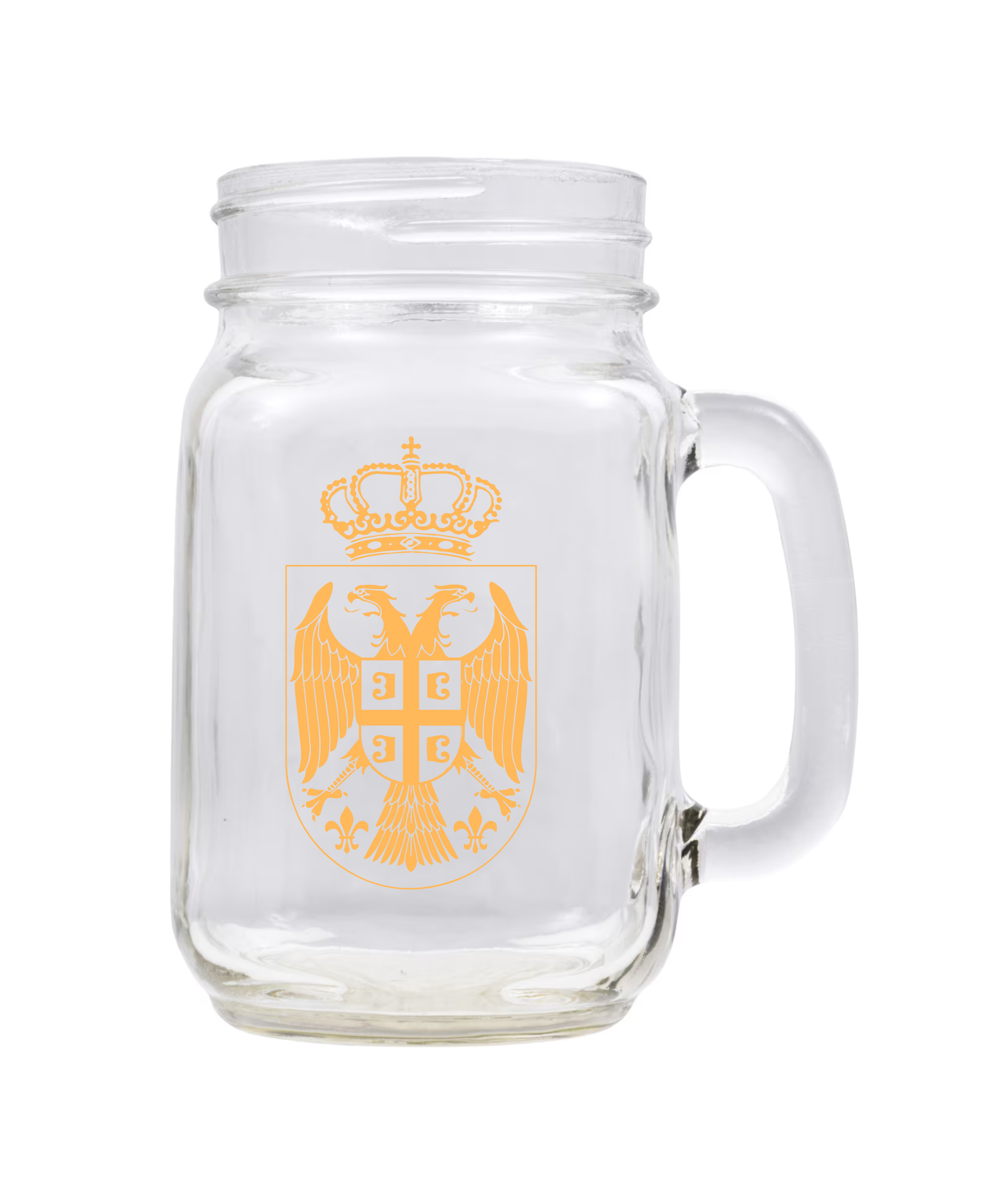 Serbian Eagle Mason Jar Mug