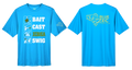 Bait-Cast-Jebiga-Swig Fishing Club Athletic T-Shirt (Electric Blue)