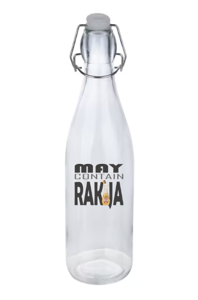 May Contain Rakija - Domaća Rakija Bottle (10.5")