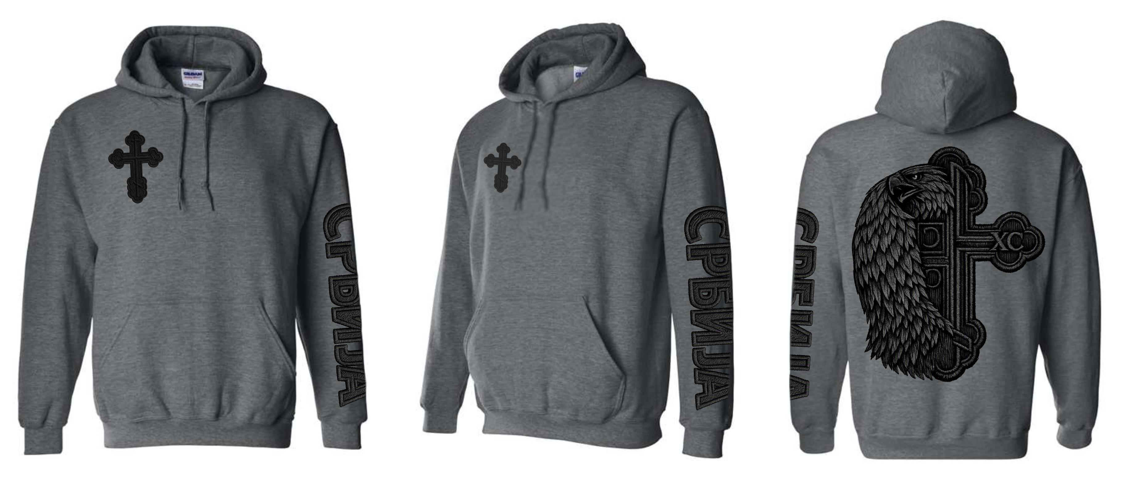 Serbian Eagle & Cross Mashup Hoodie
