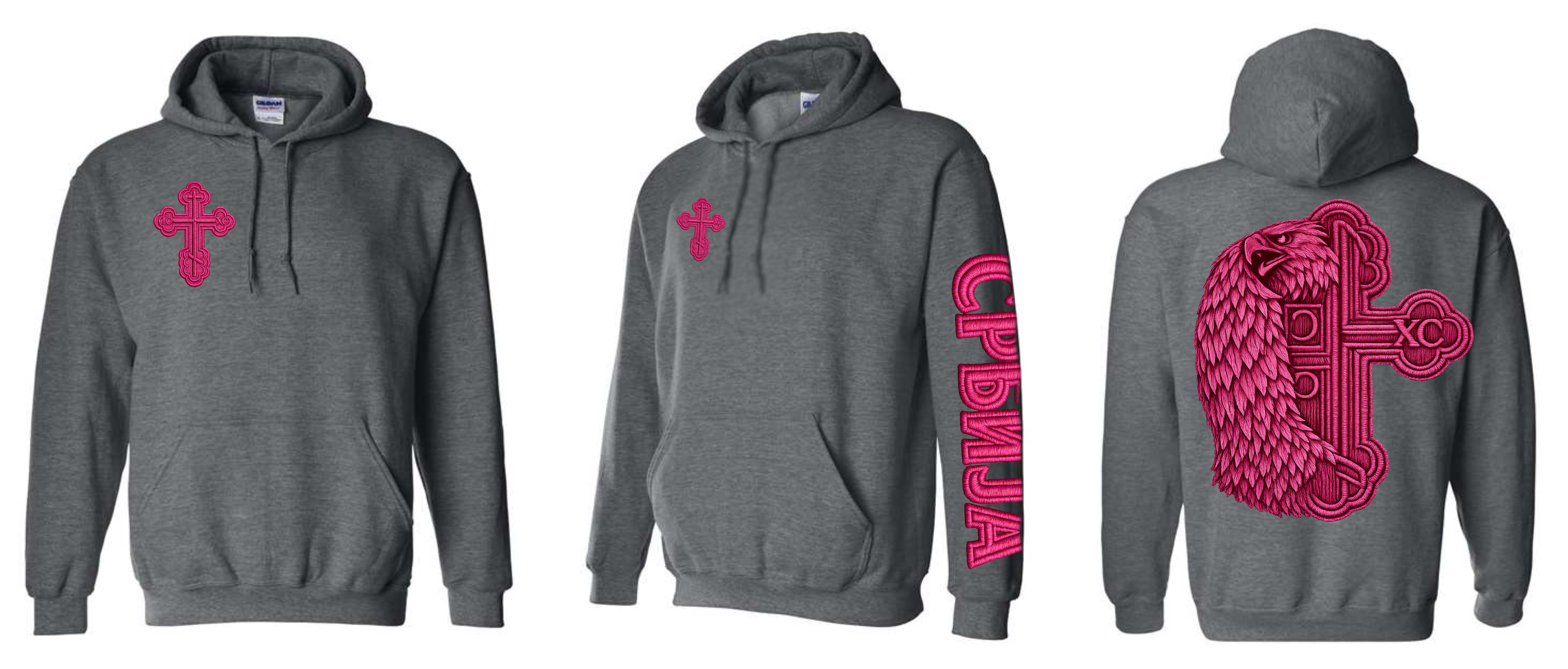 Serbian Eagle & Cross Mashup Hoodie