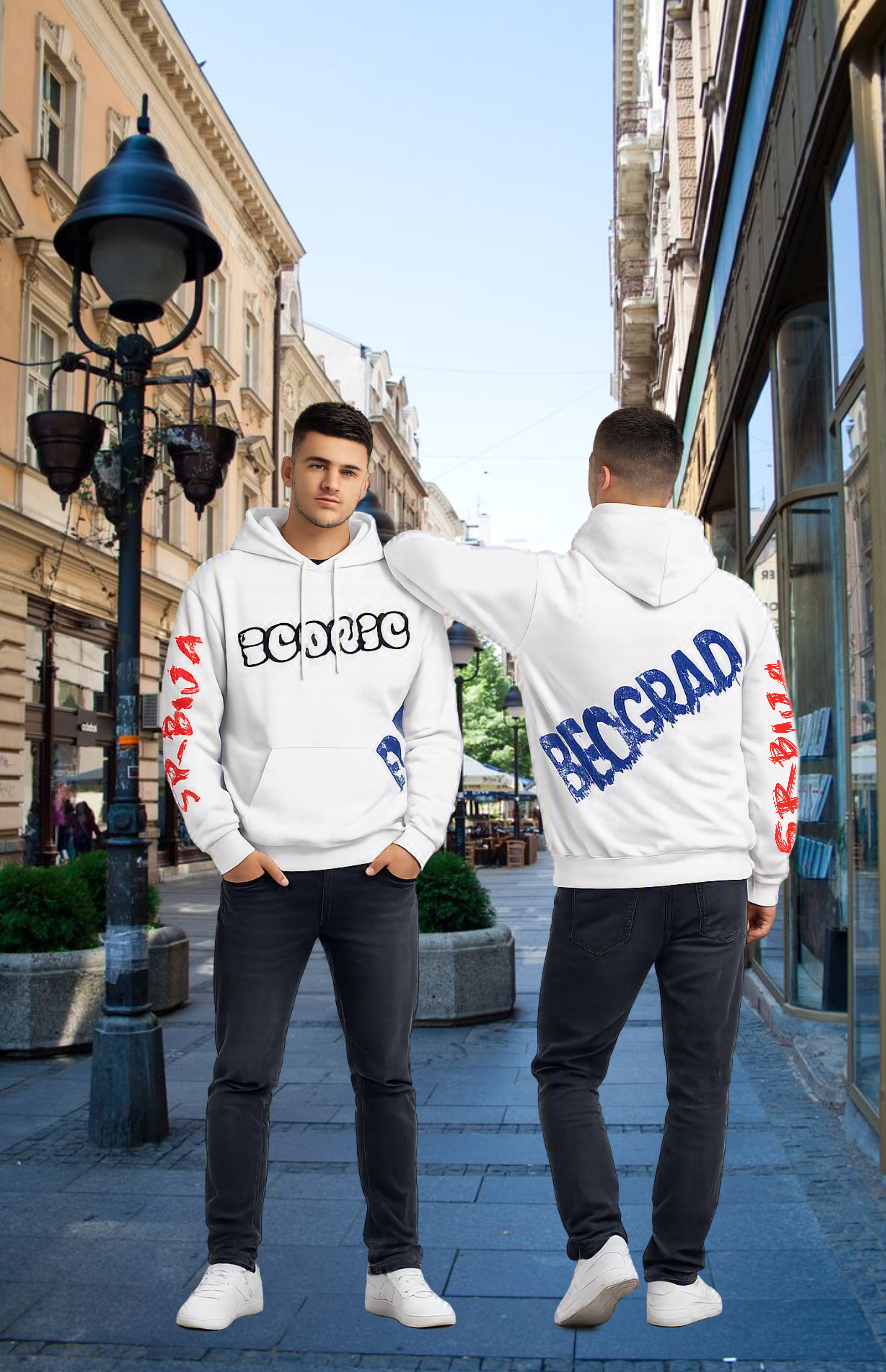 Iconic Srbija Streetwear Hoodie