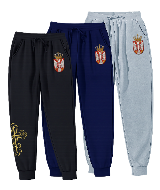 Serbian Eagle Adult Sweat Pants (Adult L)