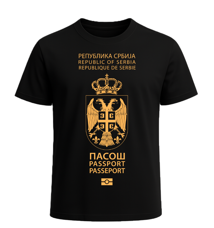 Republic of Serbia Passport T-Shirt