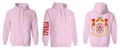Serbian Coat of Arms Hoodie (Pink)