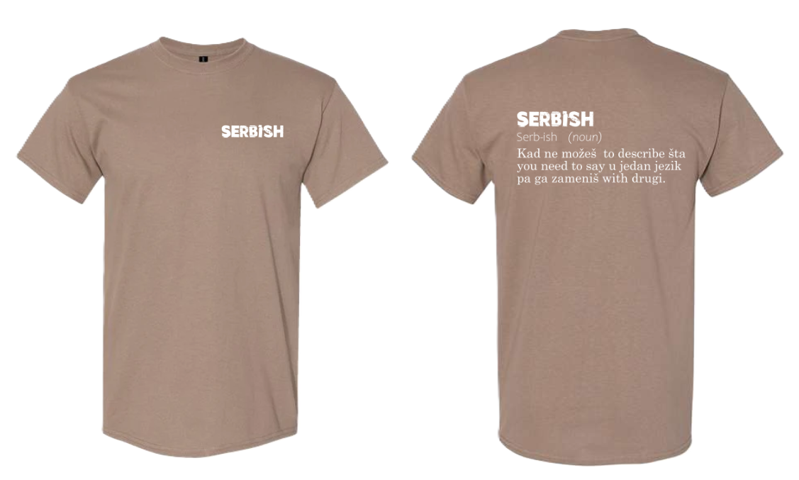 Serbish Men's T-Shirt (Brown Savana)
