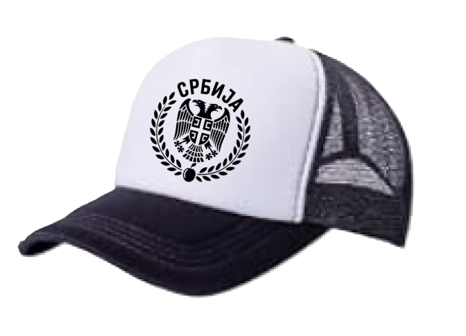 Србија Black Trucker Hat