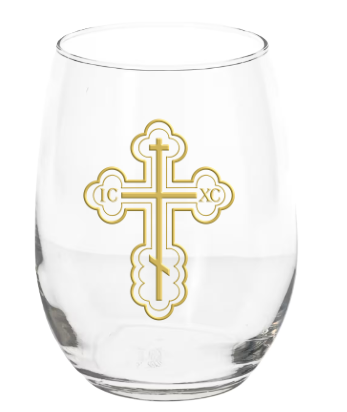 Orthodox Cross Wine Glass (5in.)