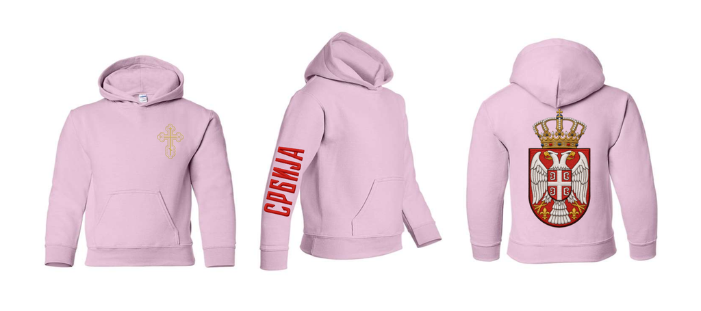 Serbian Eagle Hoodie Youth